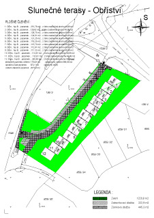 Slunečné terasy Obříství - parcelace